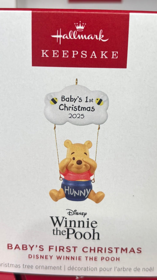 Hallmark Winnie the Pooh Baby's First Xmas 2025