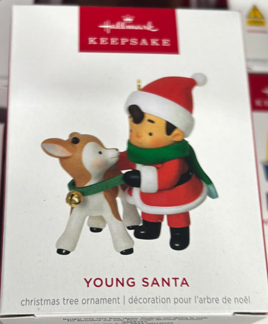 Hallmark Young Santa with Rudolf Reindeer