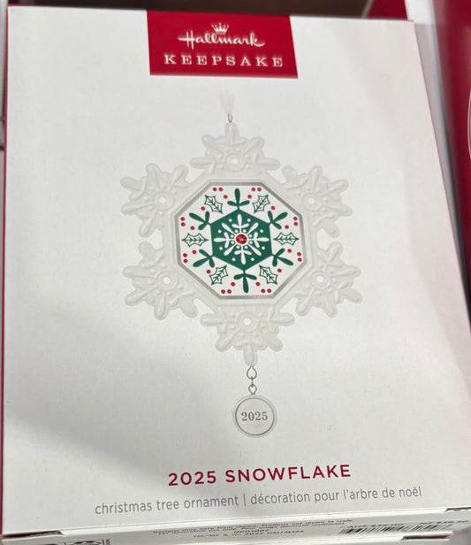 Hallmark 2025 Snowflake Christmas tree ornament