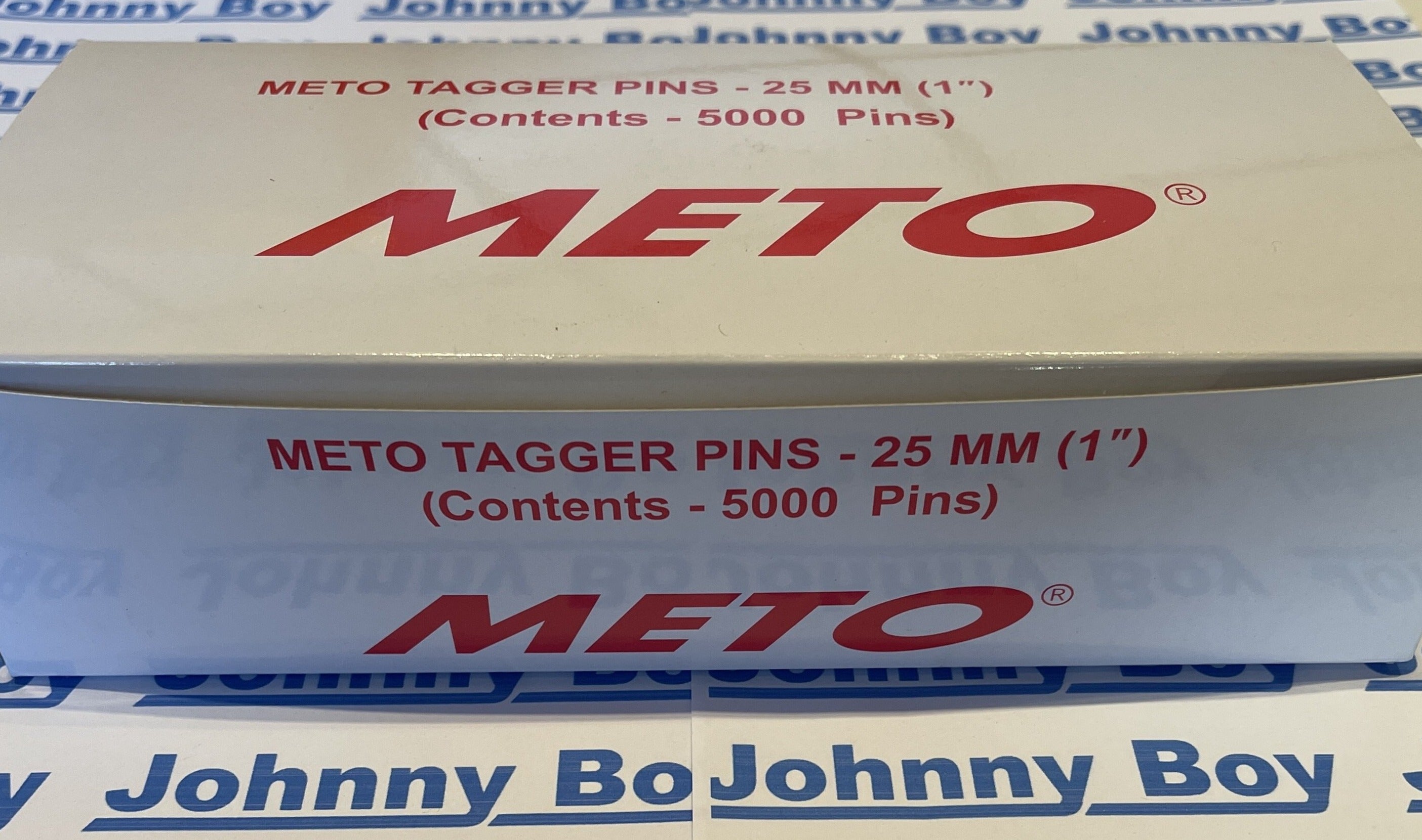 METO Tagger Pins Clothing Tag Tagging Gun 25mm WHITE 5000 pack Lables JohnnyBoy