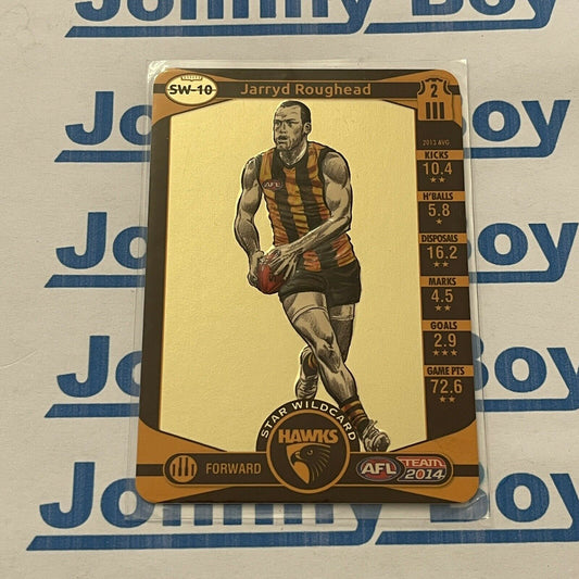 2014 Teamcoach Star Wildcard SW-10 Jarryd Roughead Hawthorn AFL Card HAWKS