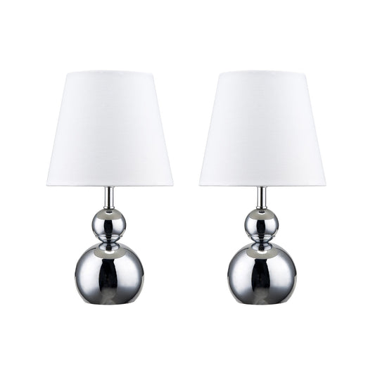 Lexi Lighting Set of 2 Hulu Touch Table Lamp - White