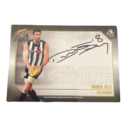 2011 AFL Select Champions Star Signature SS-03 Darren Jolly Card