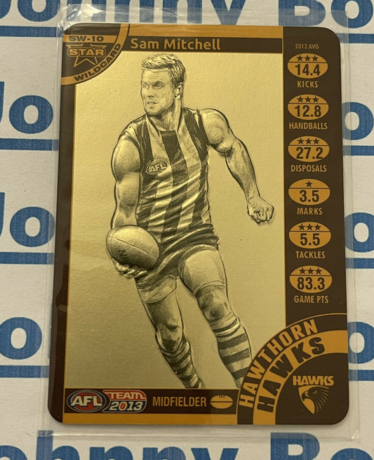 2013 Teamcoach Star Wildcard SW-10 Sam Mitchell Hawthorn AFL Card Team Coach