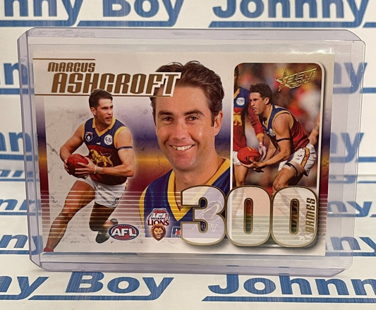 2014 AFL Select Champions 300 Game Case Card Marcus Ashcroft (CC52) 196 Brisbane