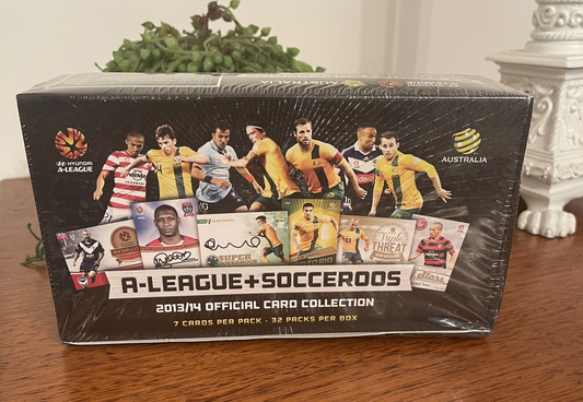 2013-14 Australia A League + Socceroos Trading Cards Factory Booster Box 32packs