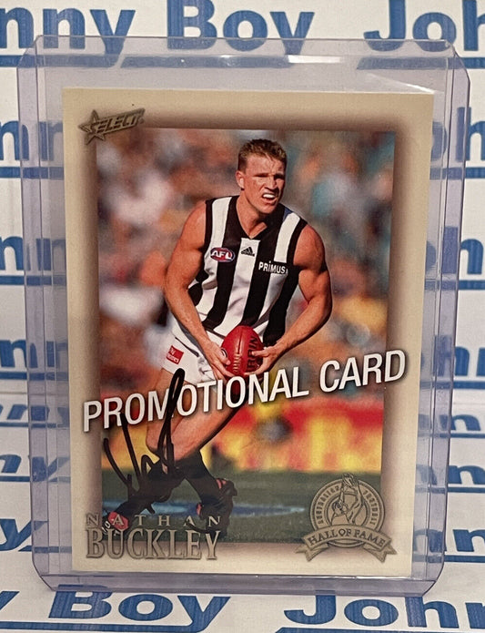 2012 Eternity Nathan Buckley Signed Collingwood Promotional Card Signature