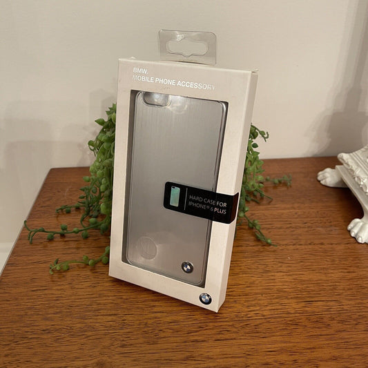 BMW Brushed Aluminium Hard Case for iPhone 6 Plus/6s Plus - Silver Mobile Phone