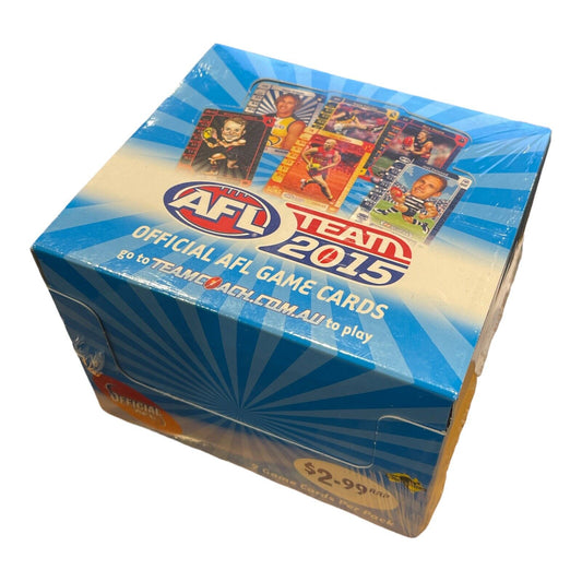 2015 AFL Teamcoach Trading Cards sealed booster box (36 packs) Team Coach Footy