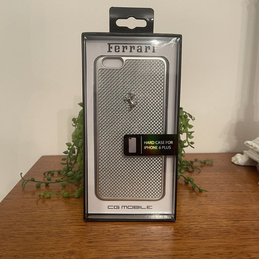 Ferrari GT Carbon Hard Case for iPhone 6 Plus/6s Plus - Silver Carbon Fibre