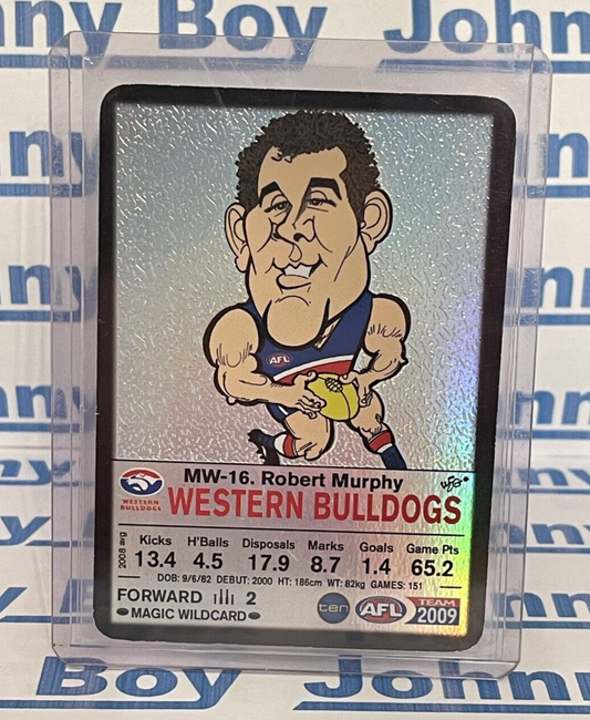 2009 Teamcoach Magic Wildcard (MW-16) Robert MURPHY Western Bulldogs AFL Card