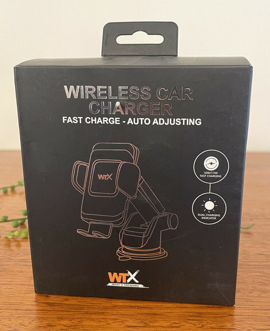 WTX AUTO 10W Automatic Wireless Mobile Phone Car Charger