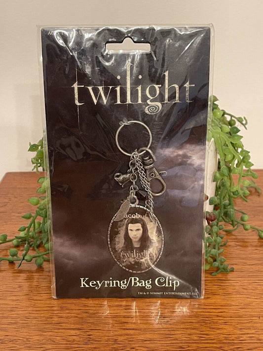 Twilight Saga: Jacob Black Image Charm Key Ring/Bag Clip Neca Authentic Keyring