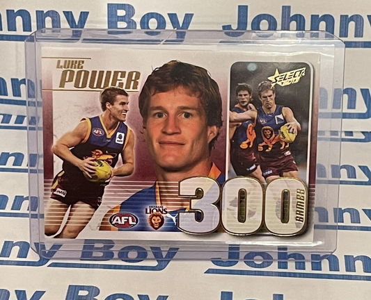 2013 AFL Select Champions 300 Game Case Card Luke Power CC48 #167 Brisbane Lions