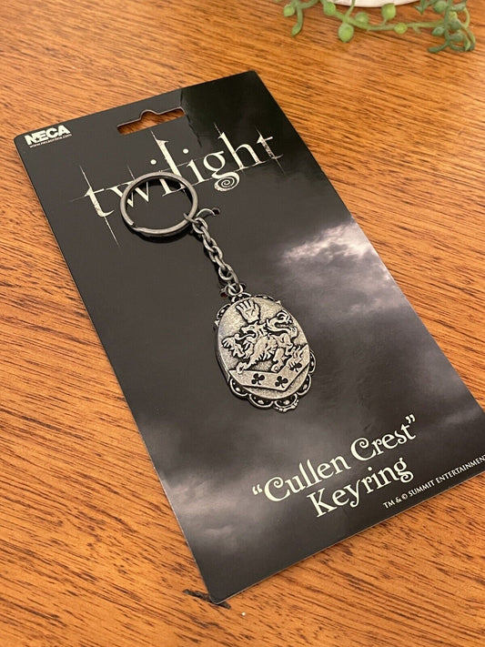 TWILIGHT Cullen Crest KEY RING Metallic Silver Keyring SAGA NECA Authentic