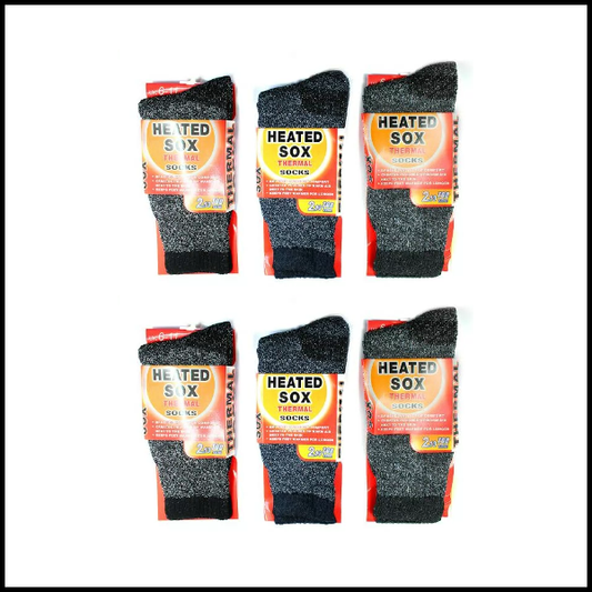 6 x Men's Heated Thermal Socks Men's mixed colours A Must for this Winter