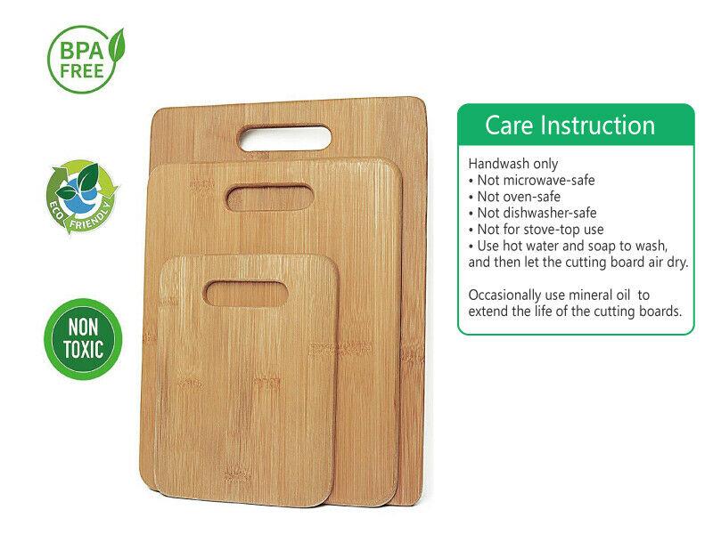 Bamboo Chopping Boards 3 Piece Set - Johnny Boy