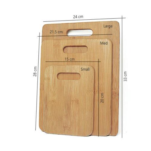 Bamboo Chopping Boards 3 Piece Set - Johnny Boy