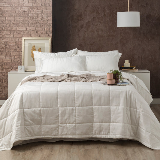 Queen Bed Ddecor Home Damask 500 TC Cotton Jacquard Comforter Set White