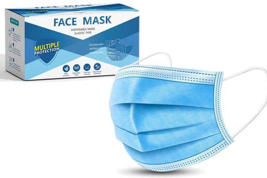 50 x Face Masks Elastic Type 3 Ply - JohnnyBoyAus
