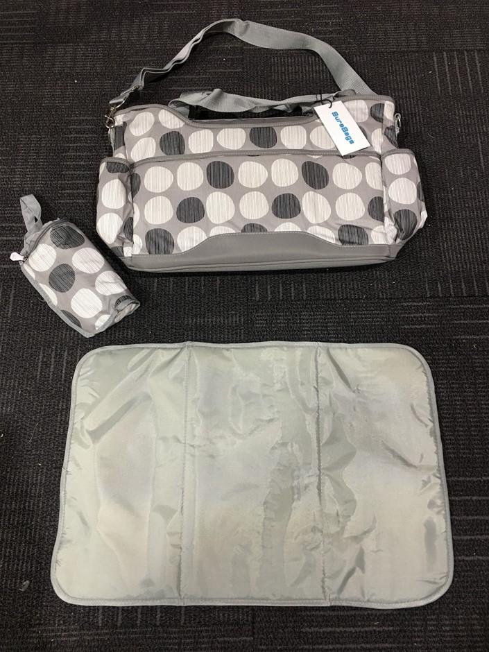 Deluxe Surebags Baby Waterproof Nappy / Diaper Bag Large Size - Johnny Boy