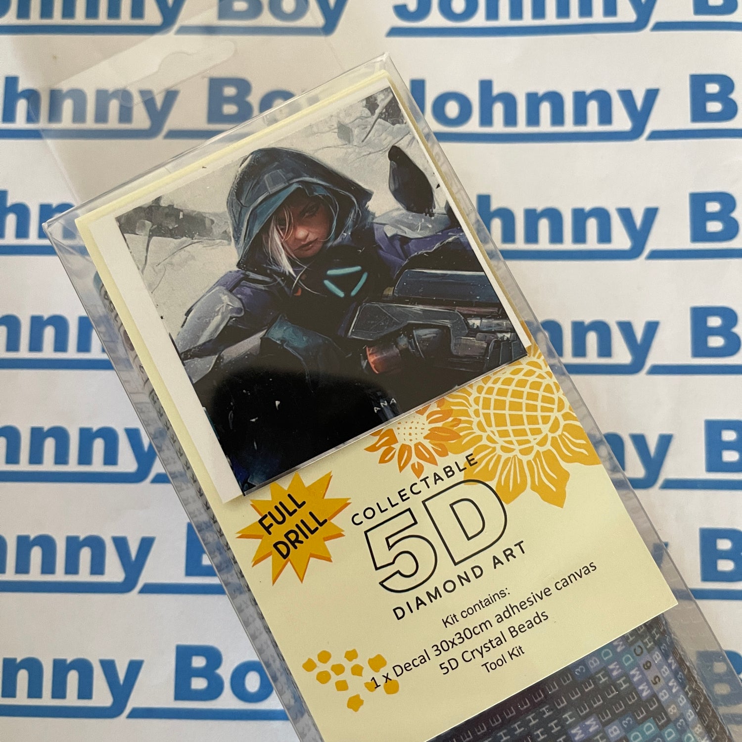 Diamond Painting Art Kit Set 30 x 30 Full Drill Round 5D - Johnny Boy