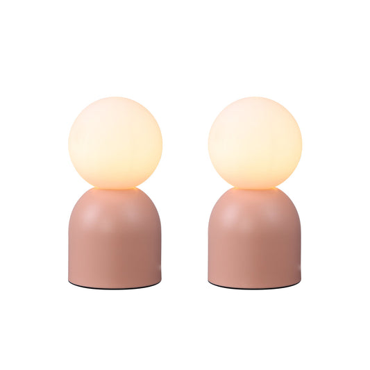Lexi Lighting Set of 2 Elle Touch Table Lamp - Pink