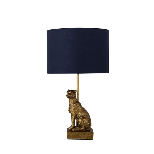 Lexi Lighting Cheetah Sitting Table Lamp - Copper