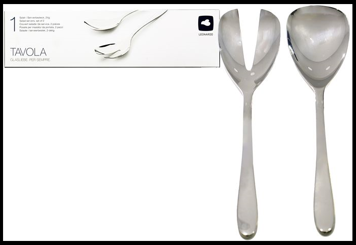 Commercial Grade 18/10 Stainless Steel Salad Servers - Johnny Boy