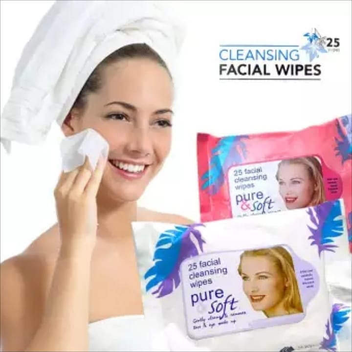 25 Facial Cleansing Wipes Pure Soft - Johnny Boy