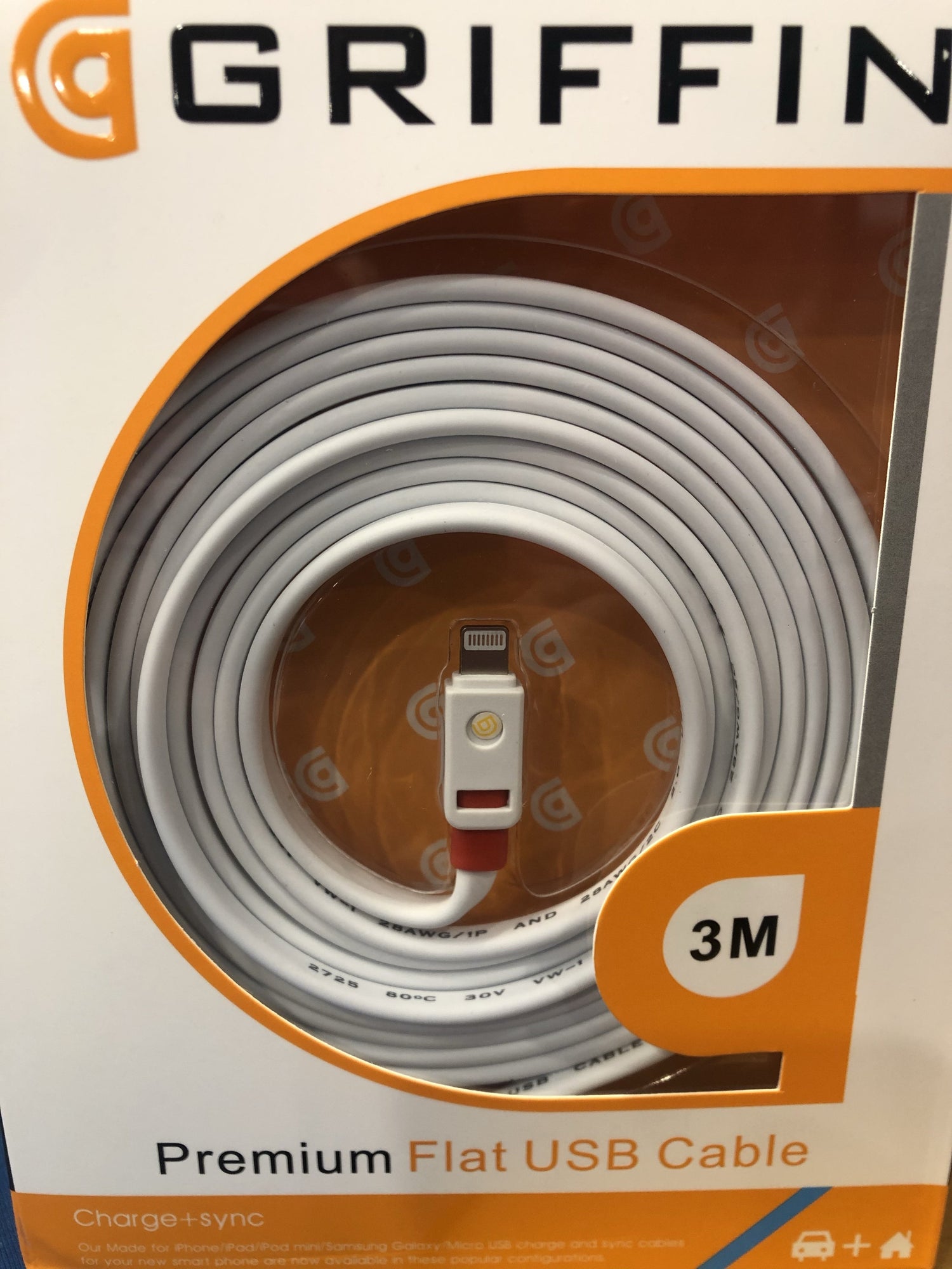 Phone Cable 3 Metres to suit iPhone iPad - JohnnyBoyAus