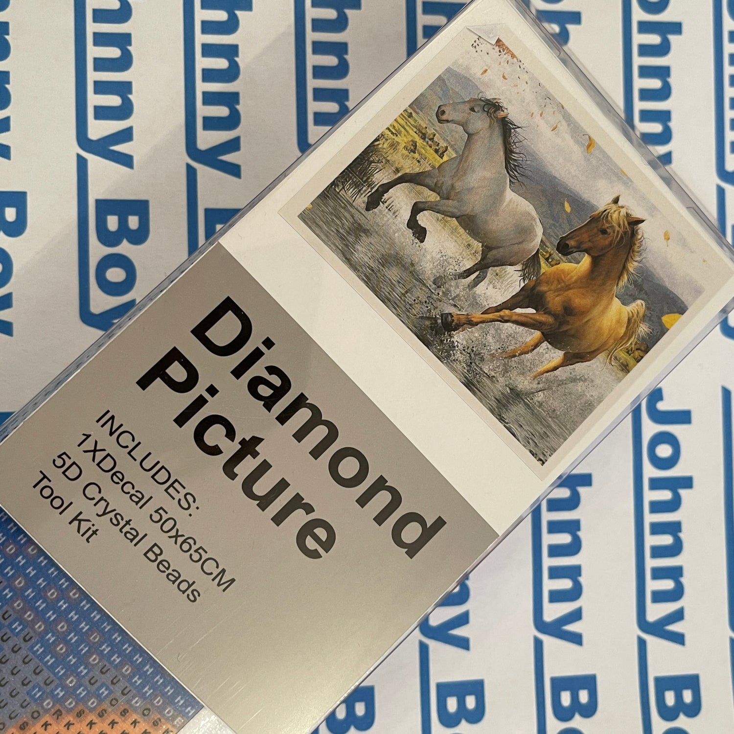 Diamond Painting Art Kit Set 50 x 65 Full Drill Round 5D - Johnny Boy