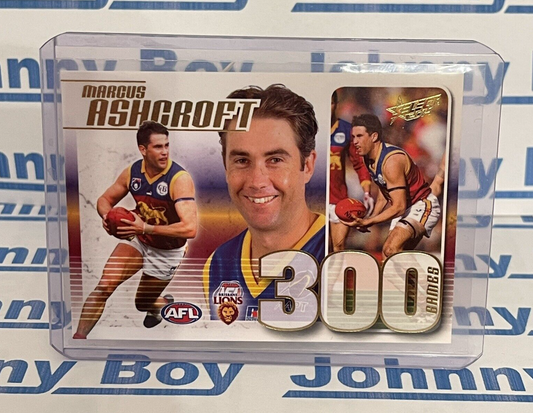 2014 AFL Select Champions 300 Game Case Card Marcus Ashcroft (CC52) 125 Brisbane