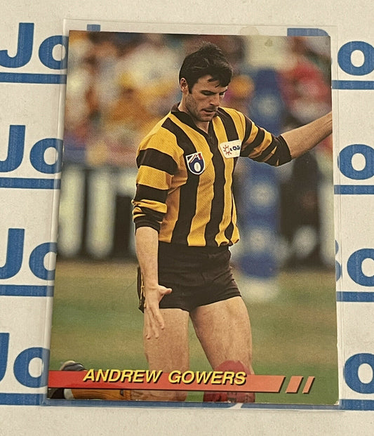 1993 Select Base Card [ 111 ] Andrew Gowers Hawthorn AFL Hawks