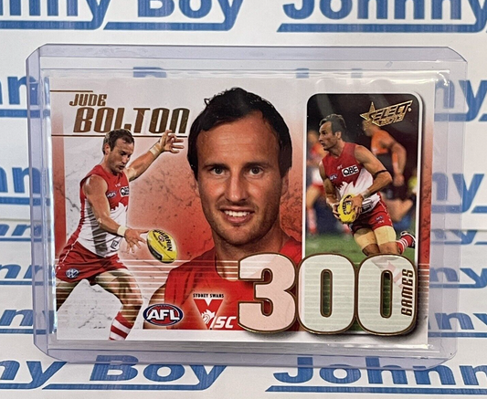 2013 AFL Select Champions 300 Game Case Card Jude Bolton CC47 #085 Sydney Swans