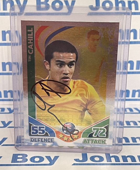 2010 Topps Match Attax World Stars Trading Card LE Tim Cahill Signed Australia
