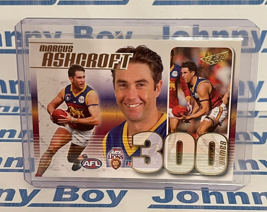 2014 AFL Select Champions 300 Game Case Card Marcus Ashcroft (CC52) 148 Brisbane