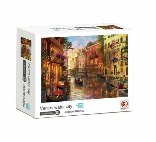 Jigsaw Puzzle 1000 Pieces 70 x 50cm Venice Water City Italy Landscape Hobby
