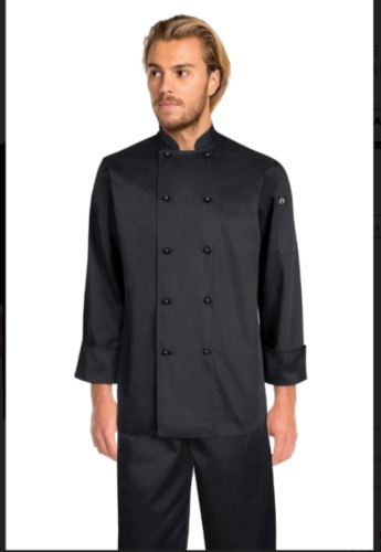 Traditional Darling Chef Works Black Jacket Long Sleeve DBBL Small Men Women